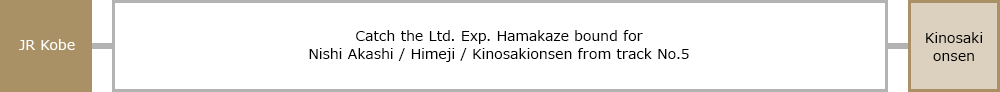 JR Kobe to Kinosaki: About 165 minutes, 0 transfers Image