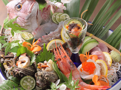 活魚と但馬牛の荒波会席